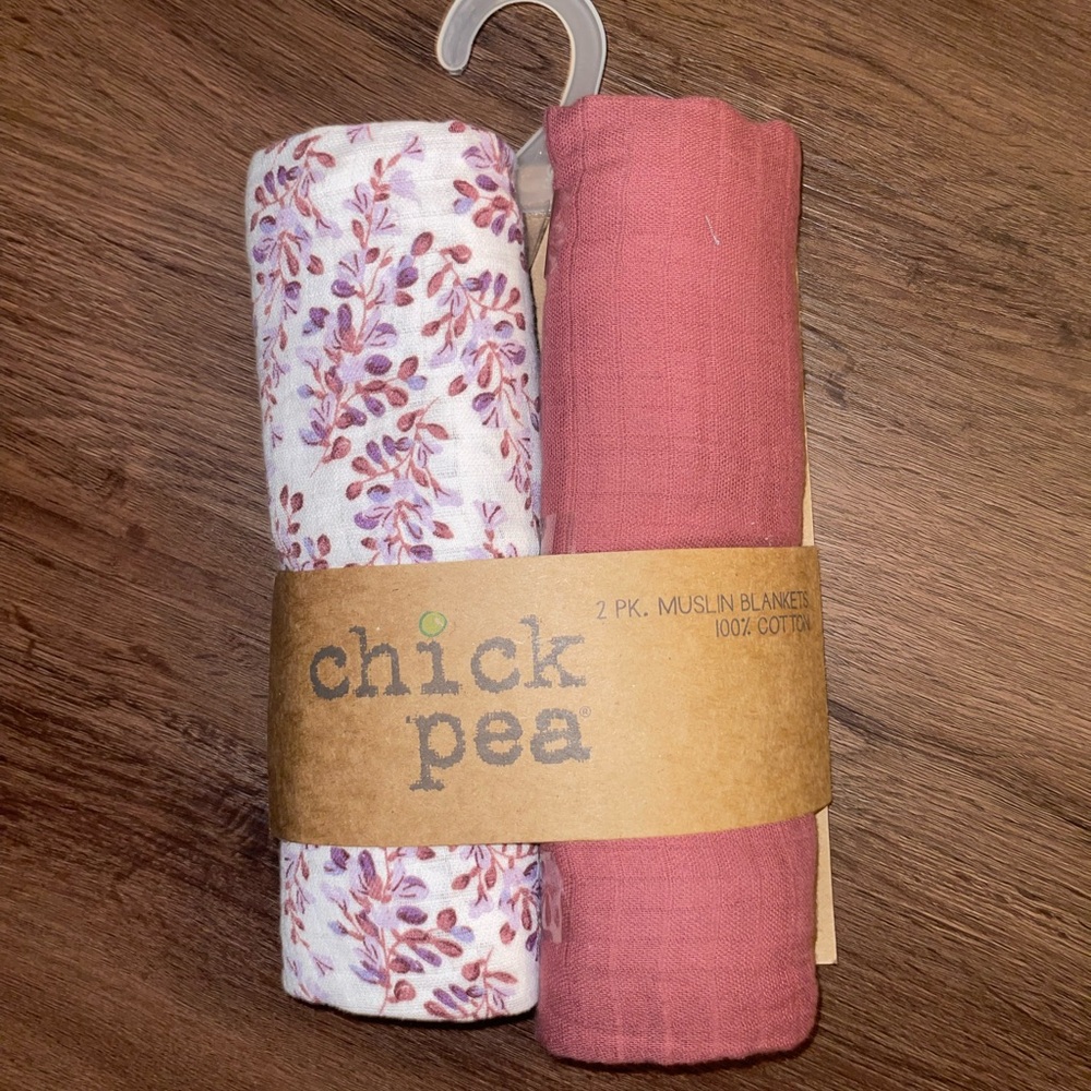 Chick Pea Muslin Swaddle Blanket Set